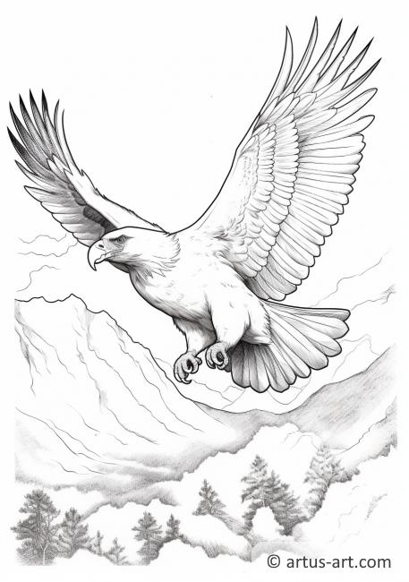 Condor Coloring Page For Kids